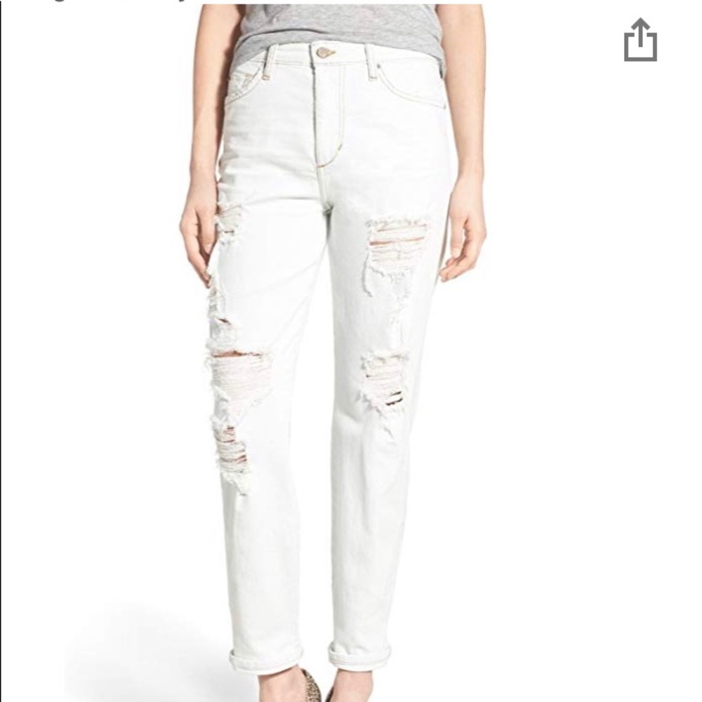 The Debbie high rise boyfriend ankle jeans